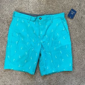 Blue pineapple shorts